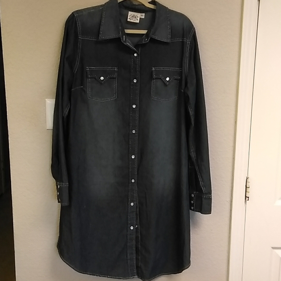 Long denim dress/tunic - Picture 1 of 5